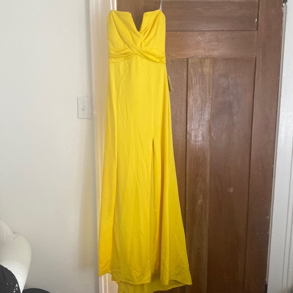 Yellow prom dress